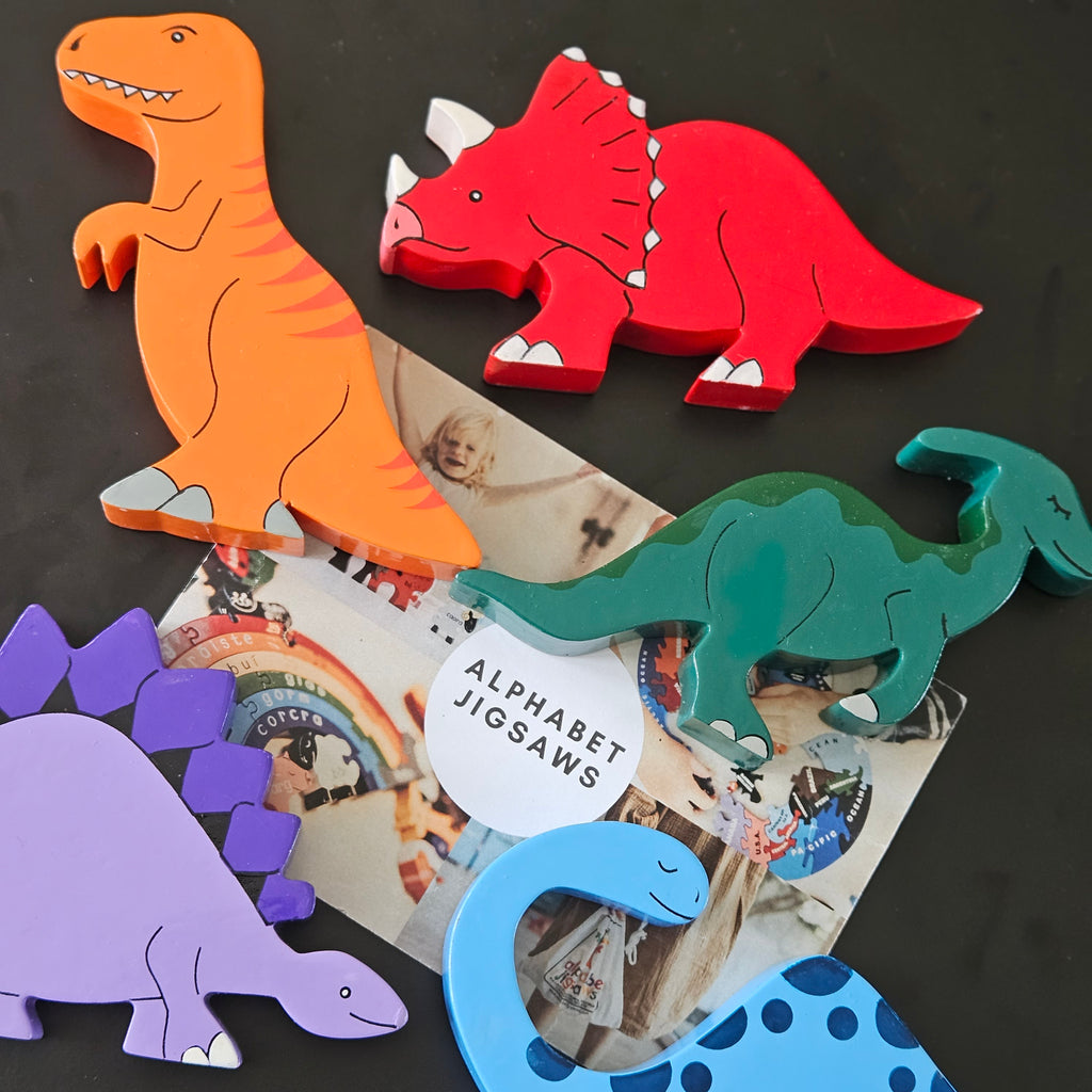Dinosaurs Play Figure & Fridge Magnet Set