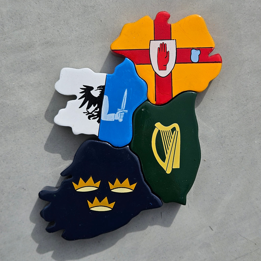 Magnetic Map of Ireland 4 Piece Provinces Puzzle