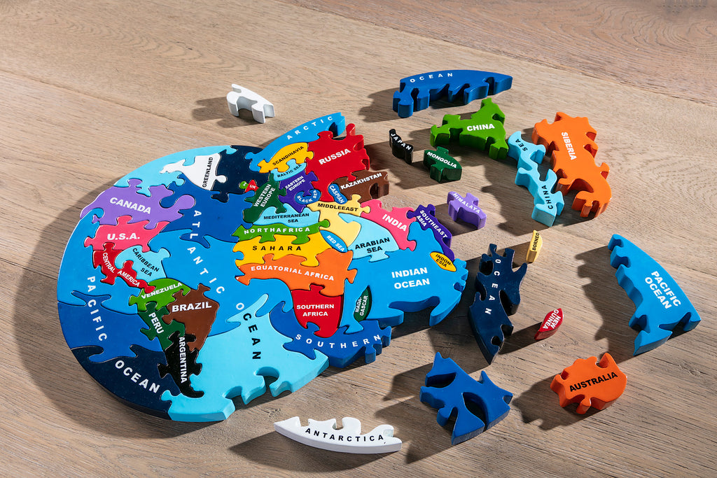 Map of the World Jigsaw Pieces
