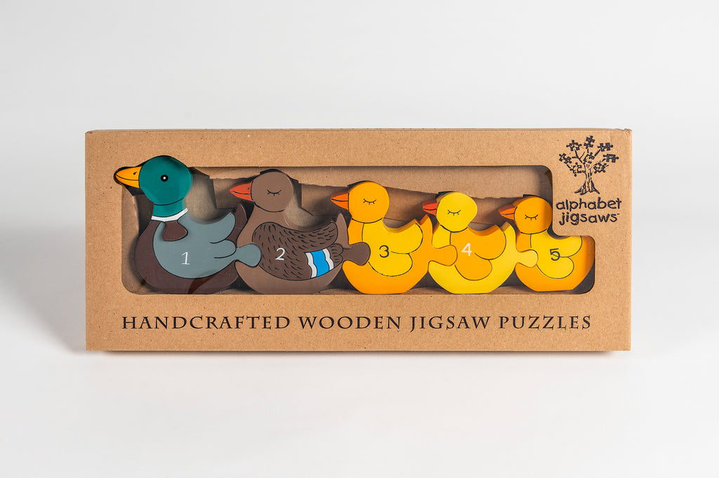 Number Duck Row Jigsaw Puzzle Boxed