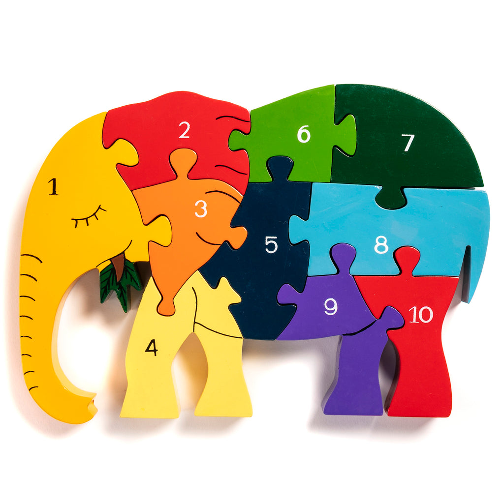 Number Elephant Jigsaw Puzzle
