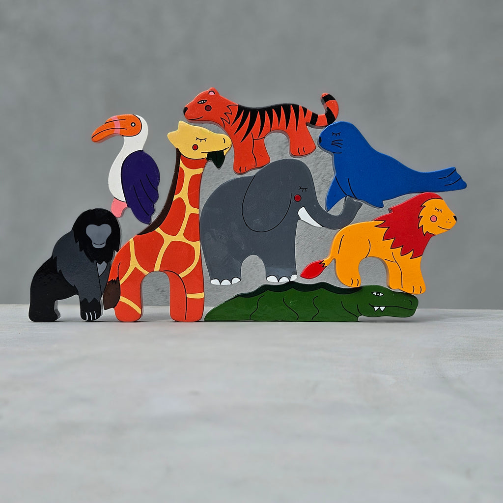 World Wildlife Play Figure & Fridge Magnet Set