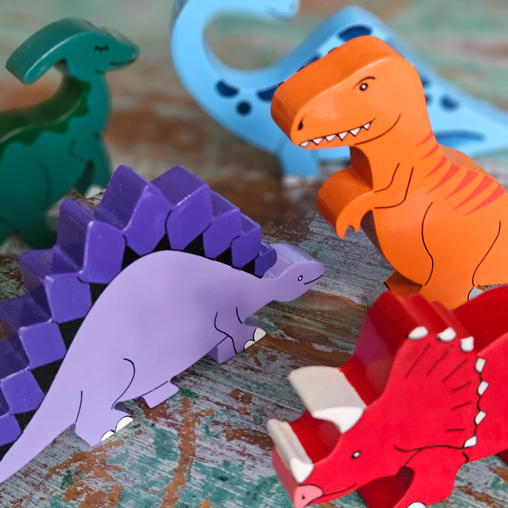 Dinosaurs Play Figure & Fridge Magnet Set