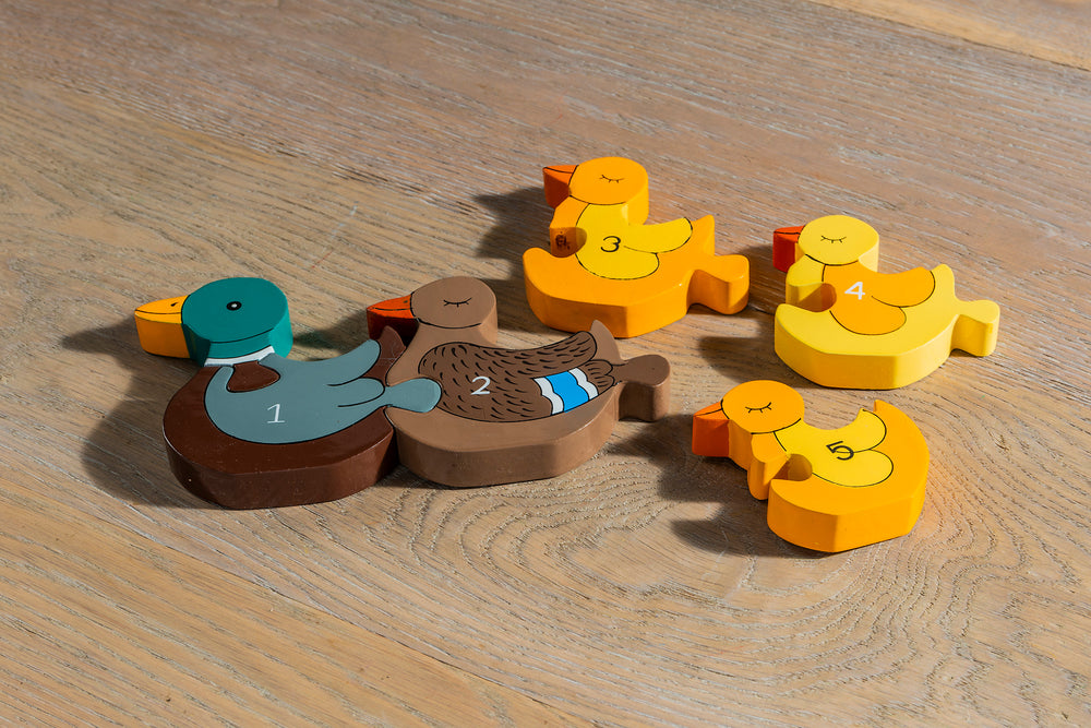 Number Duck Row Jigsaw Pieces 2