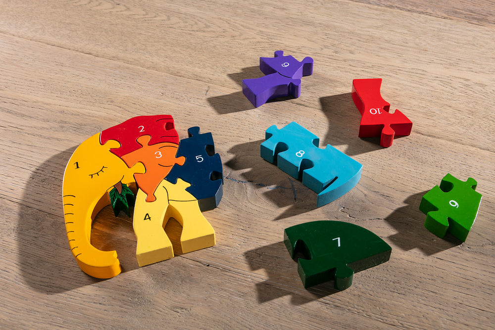 Number Elephant Jigsaw Pieces