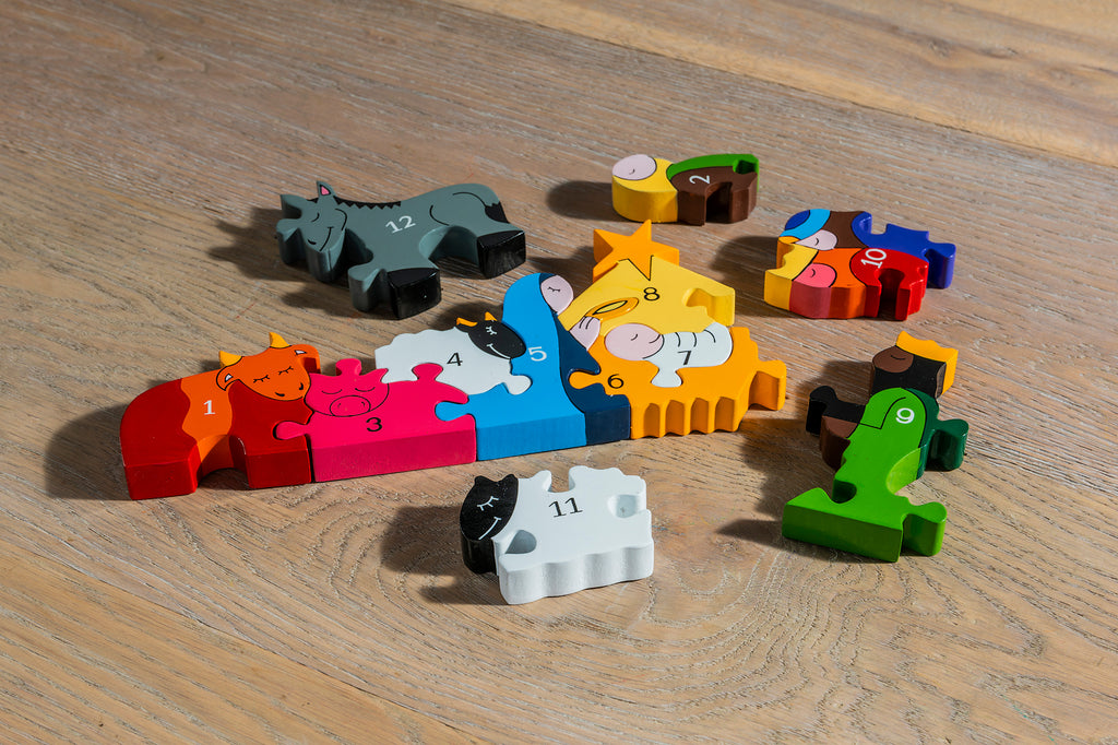 Number Nativity Jigsaw Pieces
