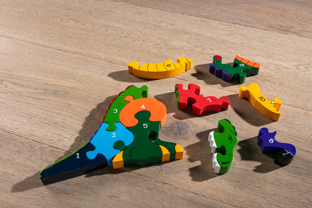 Number T-Rex Jigsaw Pieces
