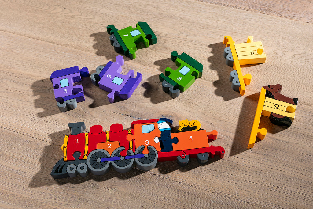 Number Train Jigsaw Pieces