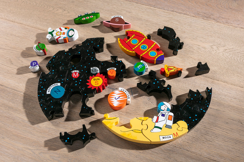 Solar System Jigsaw Puzzle Pieces