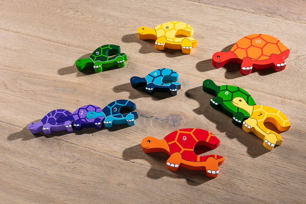 Number Tortoise Row Jigsaw Pieces 1