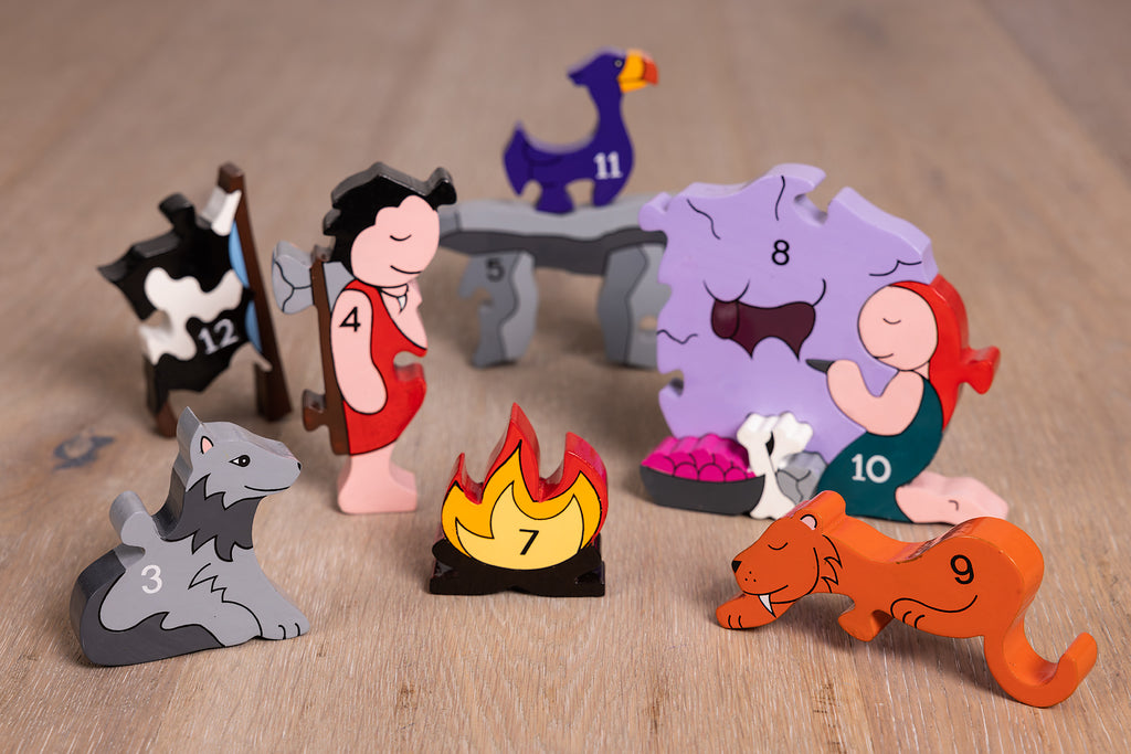 The Stone Age Number Jigsaw Puzzle