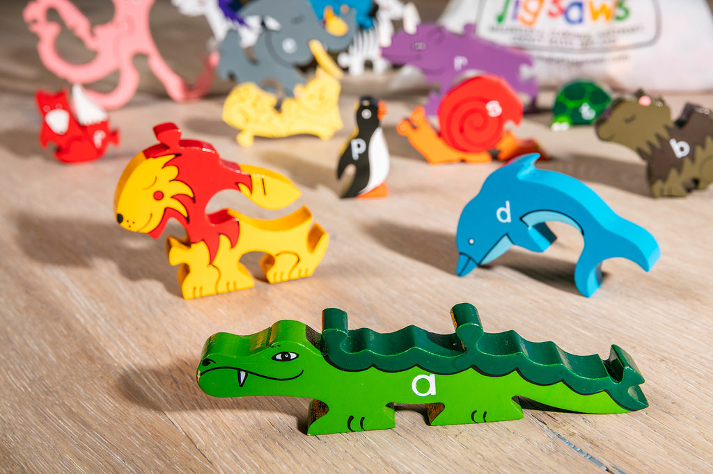 Alphabet Zoo Jigsaw & Playset Pieces Zoomed