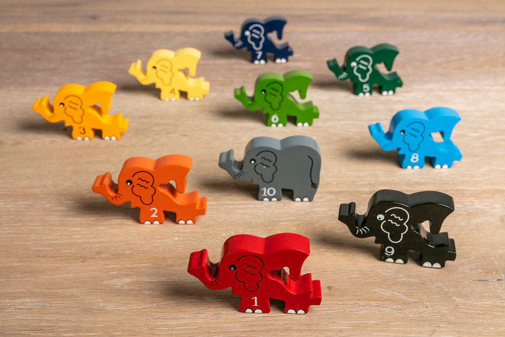 Number Elephant Row Jigsaw