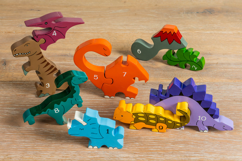 Number Dinosaur Row Jigsaw Pieces 2