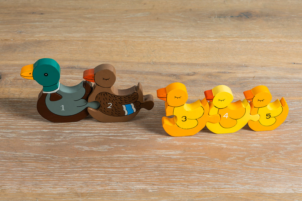 Number Duck Row Jigsaw Pieces