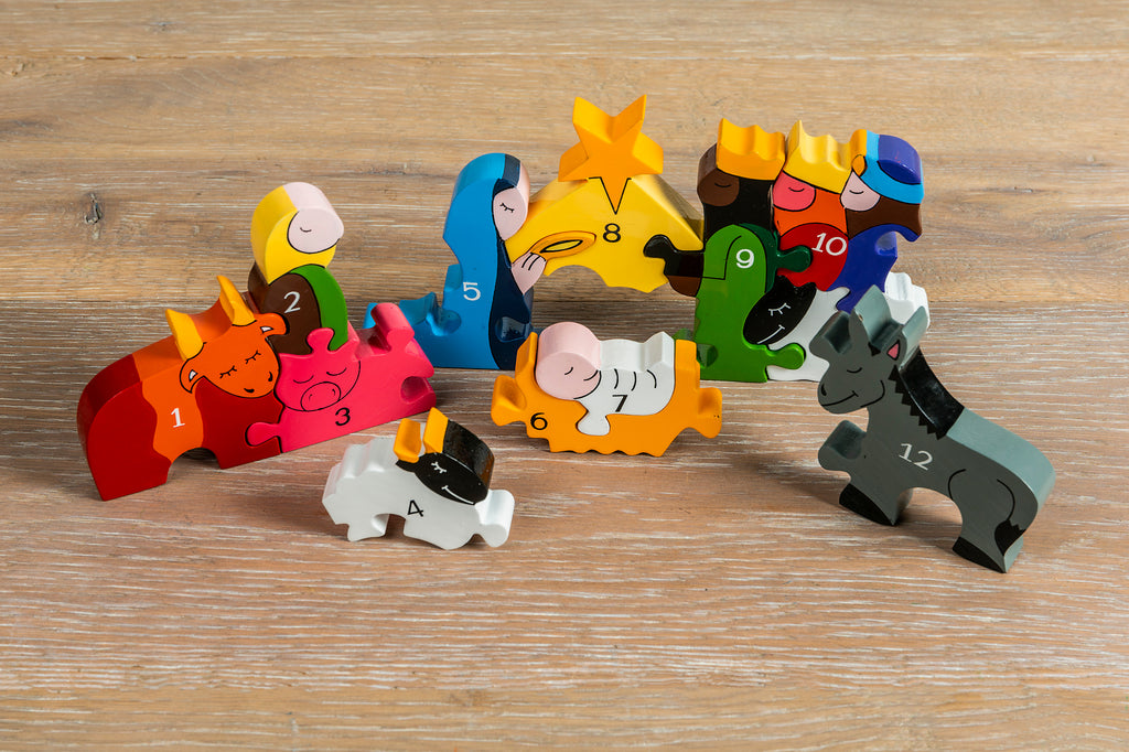 Number Nativity Jigsaw Pieces 2