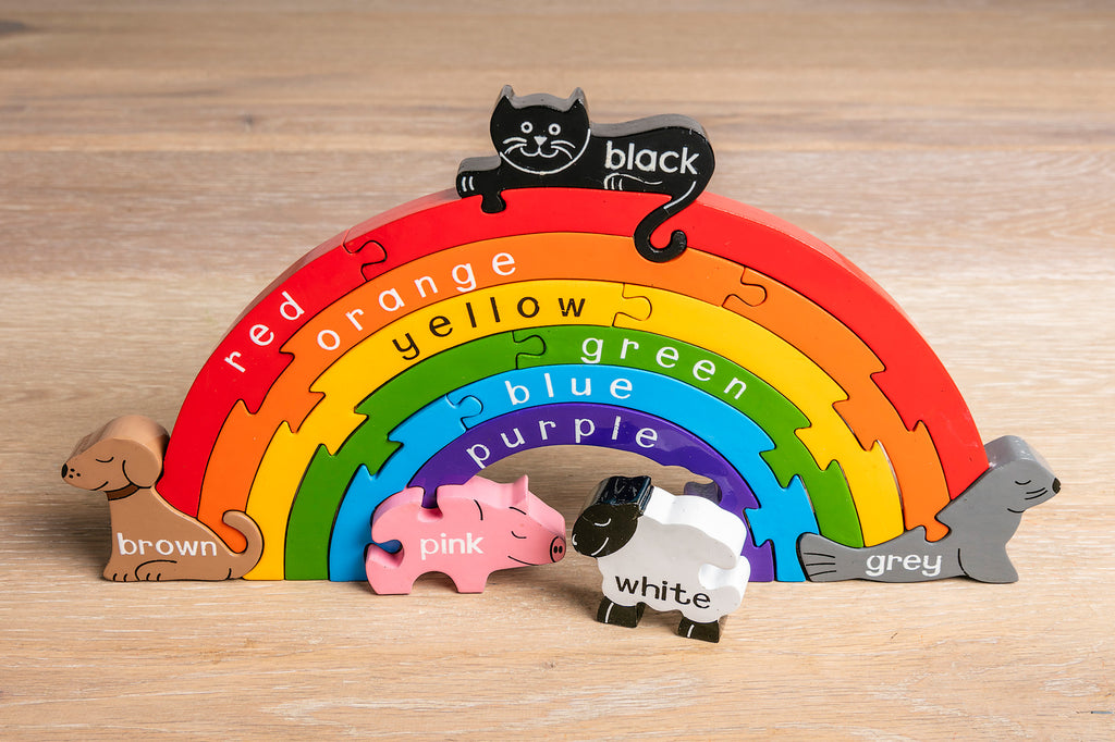 Rainbow Jigsaw Puzzle Pieces 2