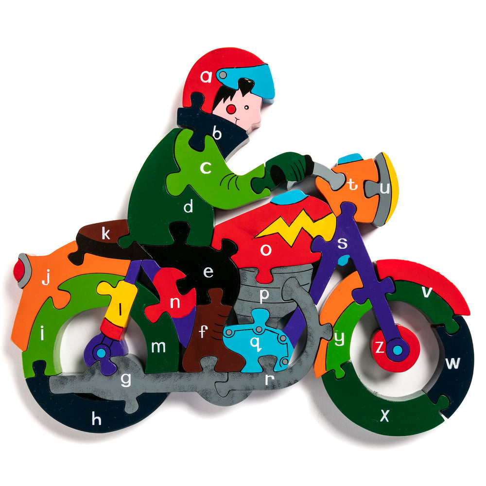 Alphabet Motorbike Jigsaw Puzzle