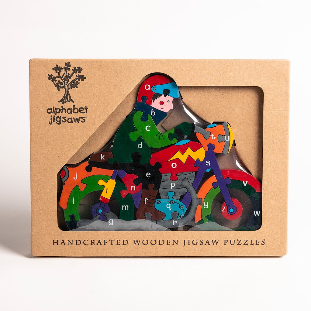 Alphabet Motorbike Jigsaw Puzzle Boxed