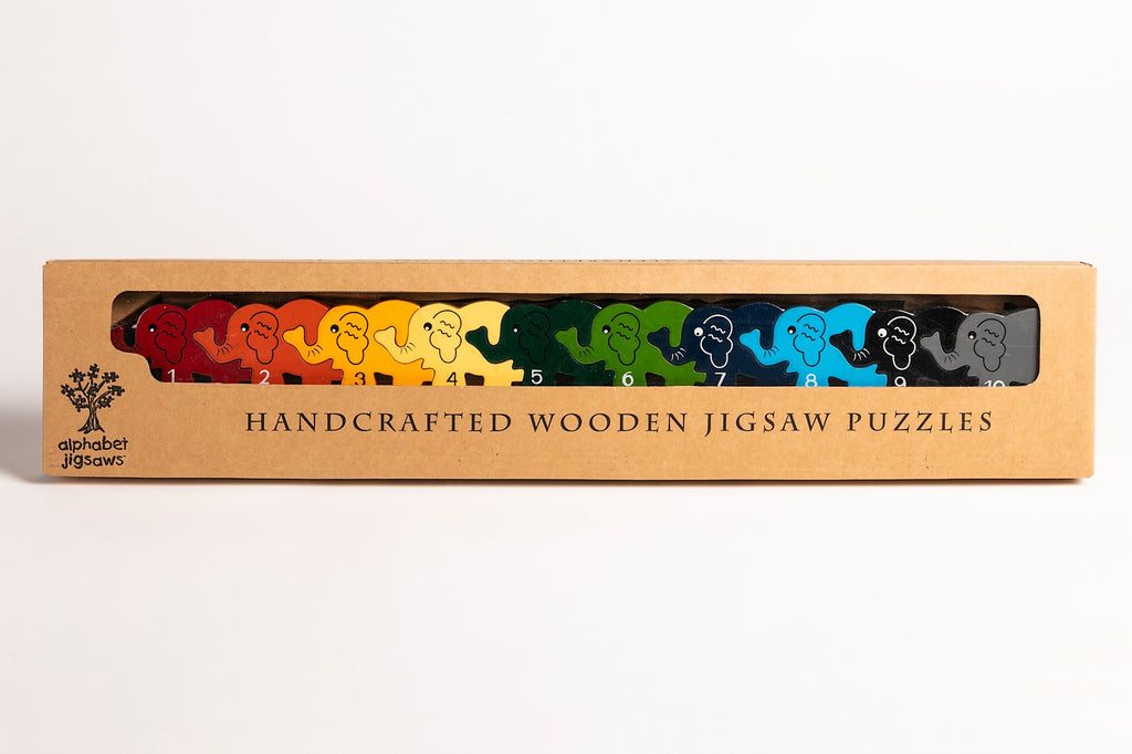 Number Elephant Row Jigsaw Boxed