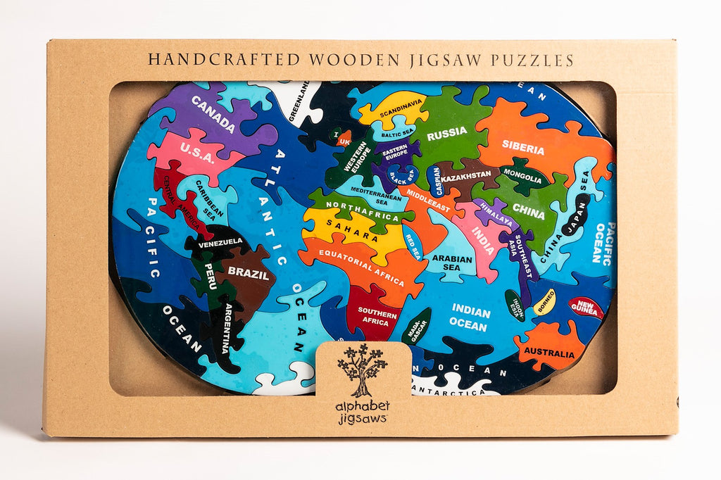 Map of the World Jigsaw Puzzle Boxed