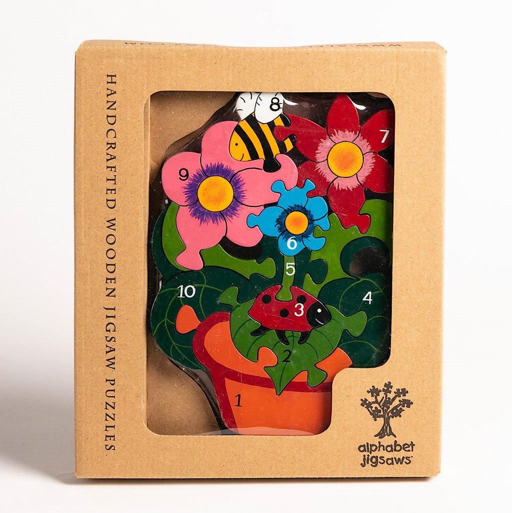Number Flowerpot Jigsaw Puzzle Boxed