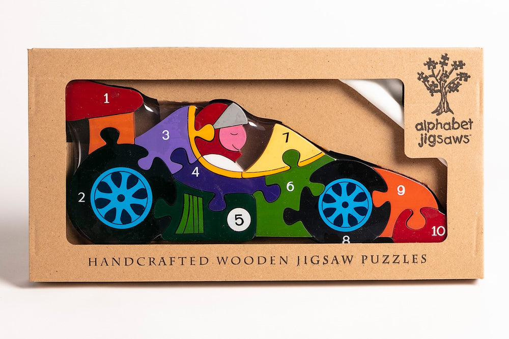 Number Racing Car Jigsaw Puzzle Boxed