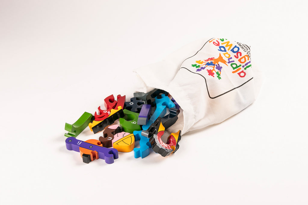 Alphabet Digger Jigsaw Puzzle Bag
