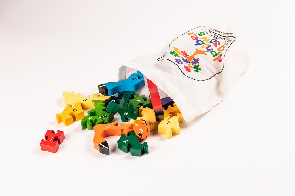 Alphabet Horse Jigsaw Puzzle Bag