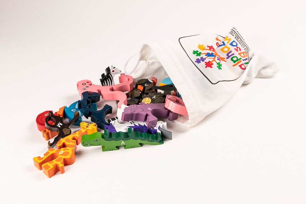Alphabet Zoo Jigsaw & Playset Bag