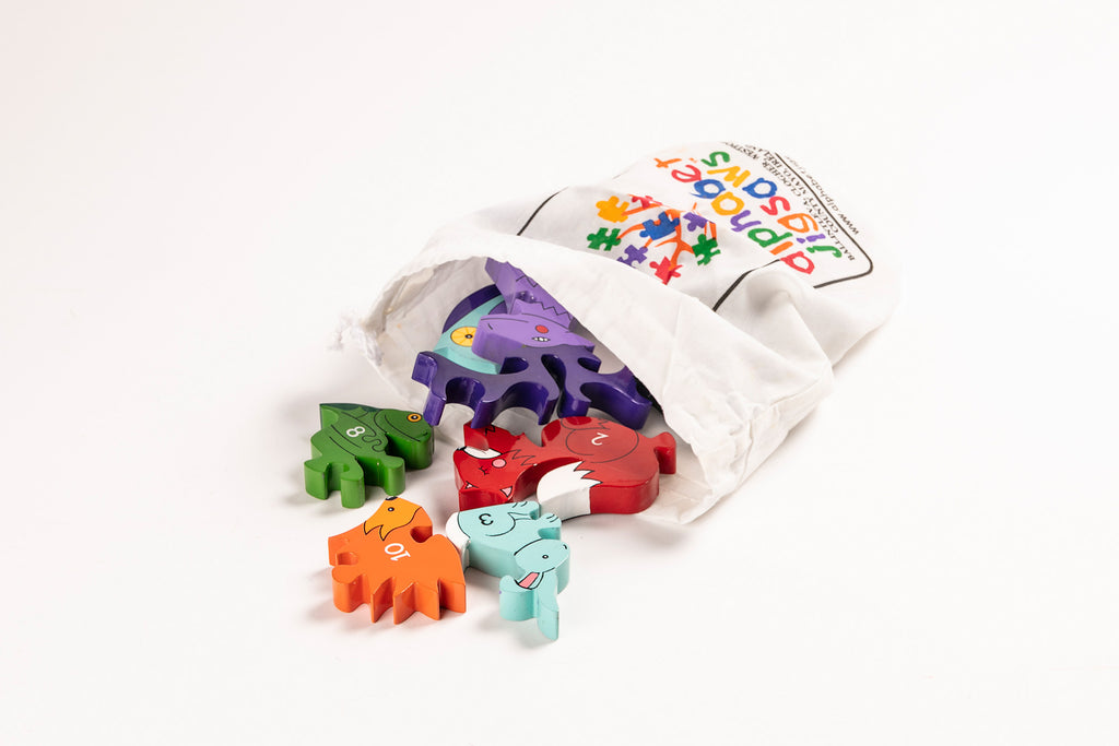 Number Woodland Jigsaw Puzzle Bag