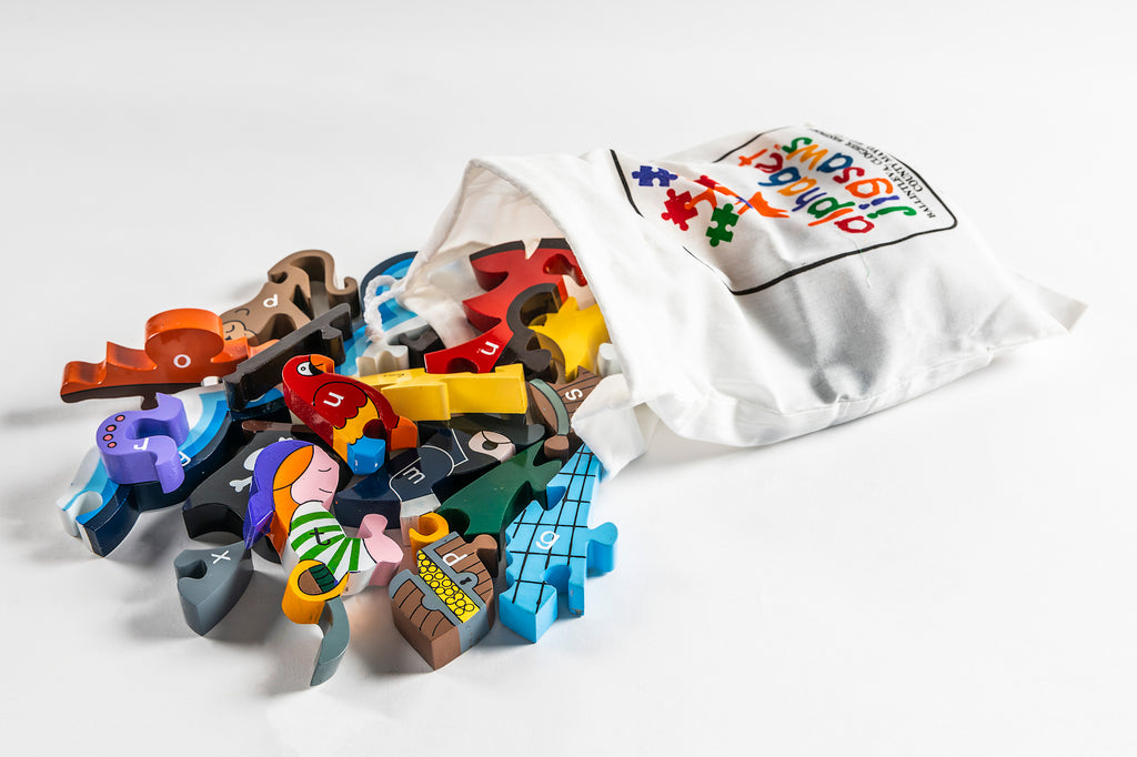 Alphabet Pirate Ship Jigsaw Puzzle Bag