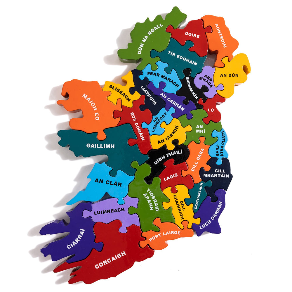 Map of Ireland Jigsaw Puzzle (As Gaeilge)