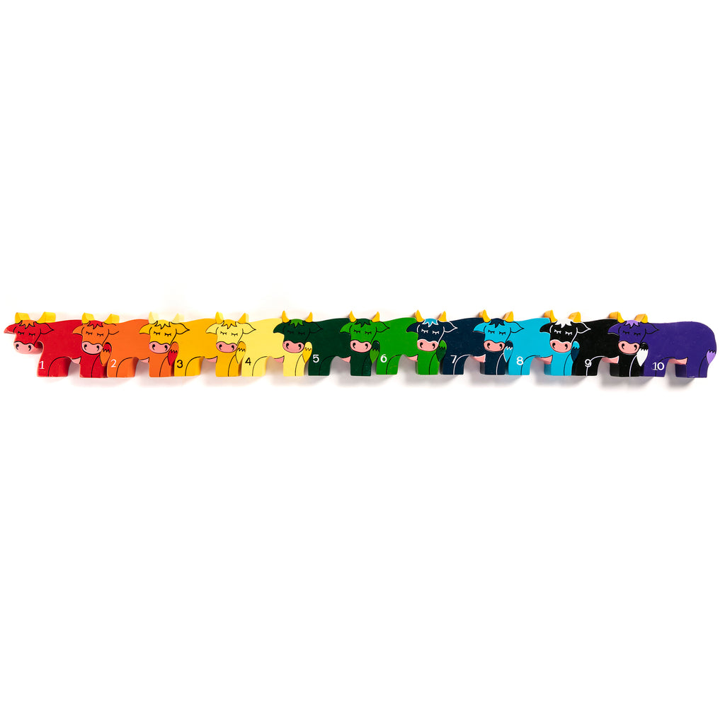 Number Cow Row Jigsaw Puzzle