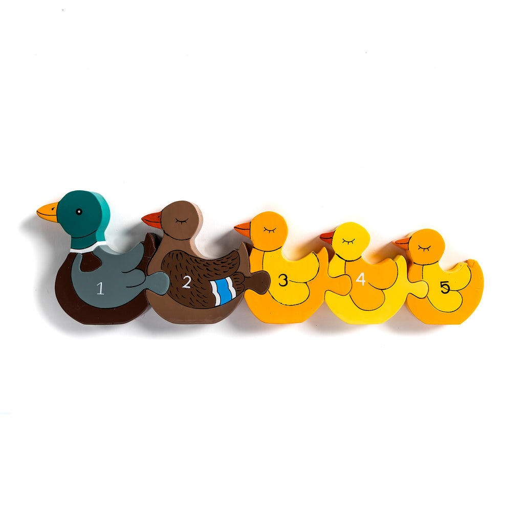 Number Duck Row Jigsaw Puzzle