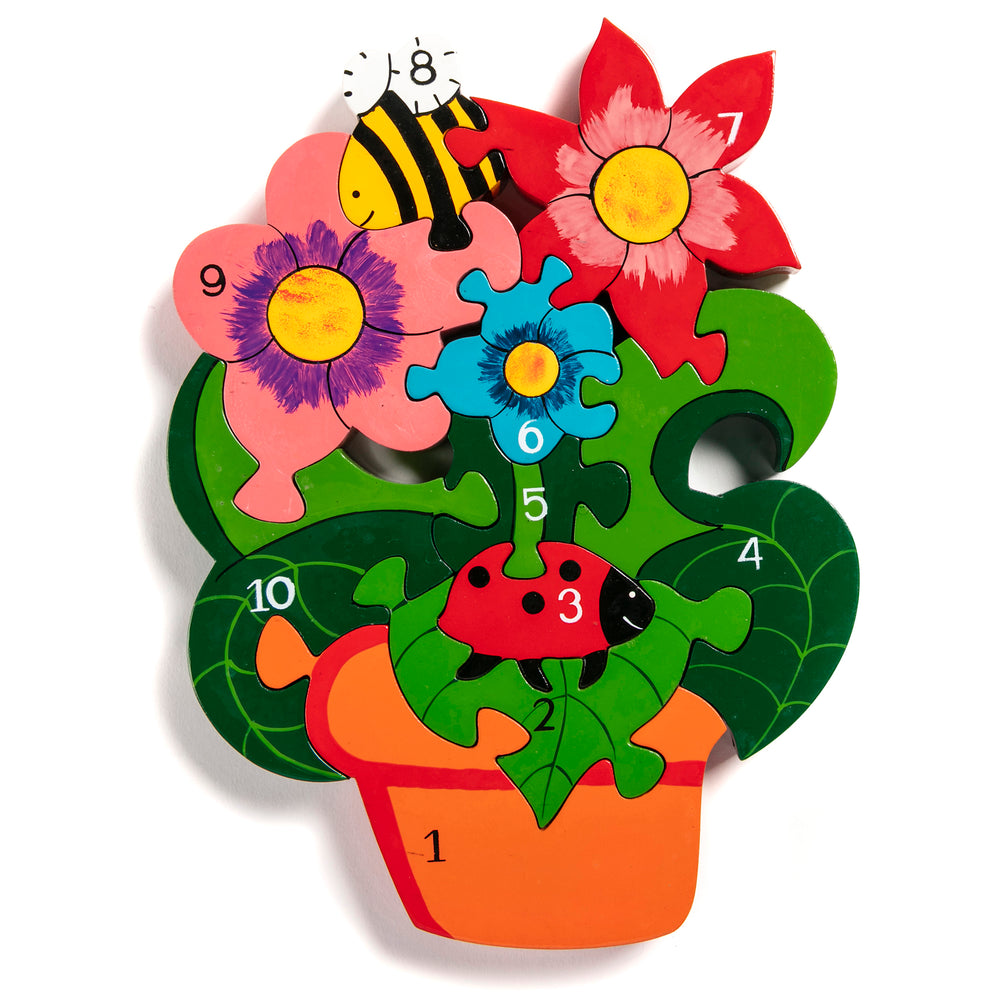 Number Flowerpot Jigsaw Puzzle