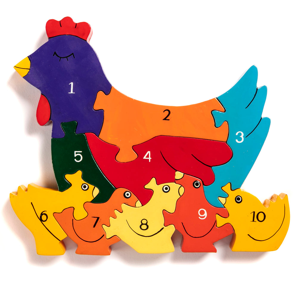 Number Hen Jigsaw Puzzle