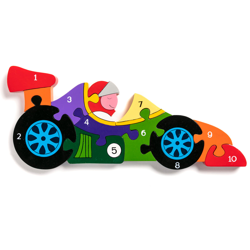 Number Racing Car Jigsaw Puzzle