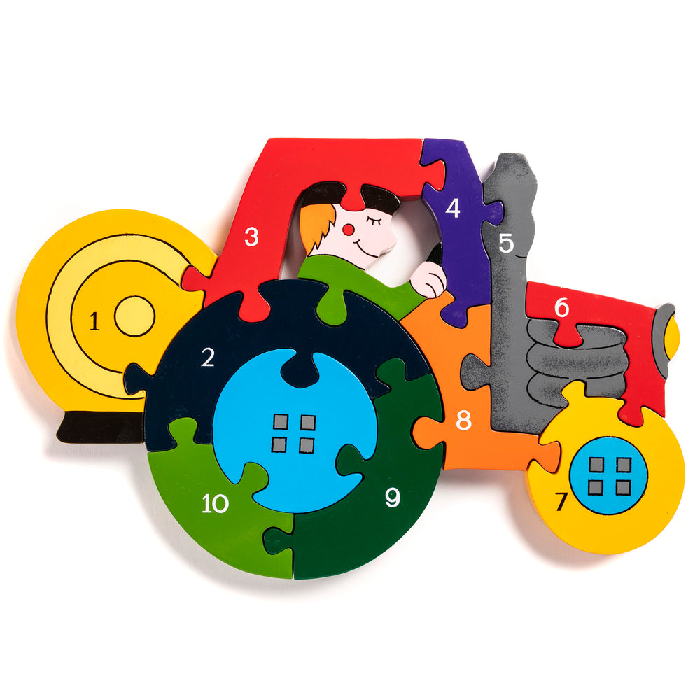 Number Tractor Jigsaw Puzzle