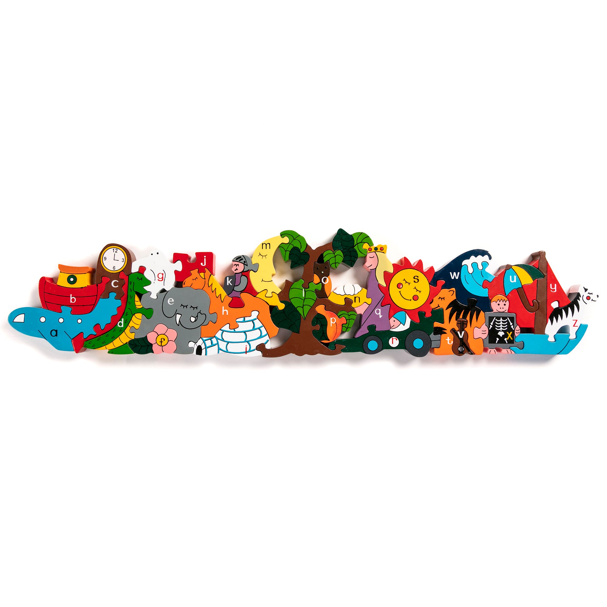 Wooden alphabet animal shop puzzle