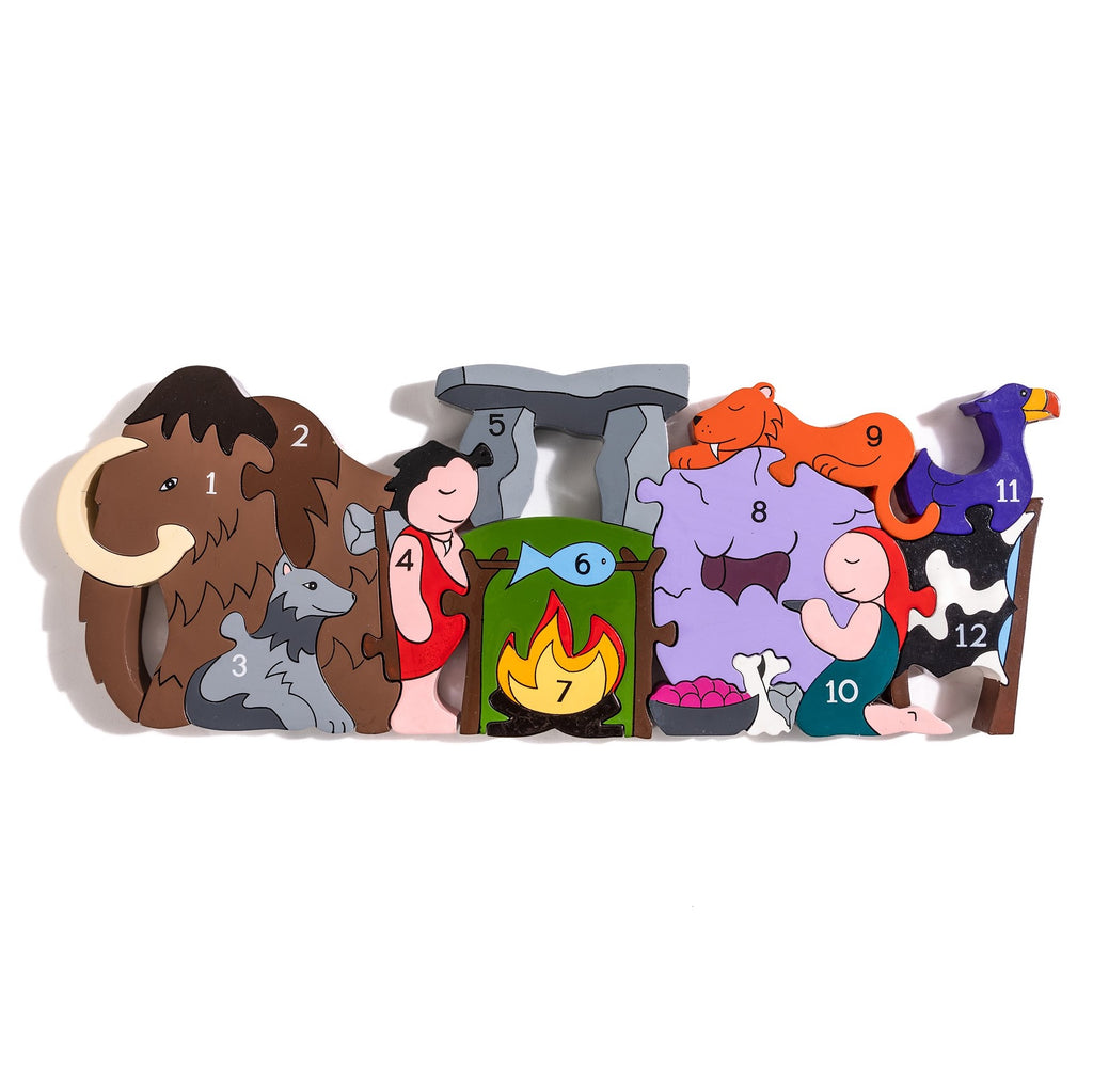 The Stone Age Number Jigsaw Puzzle